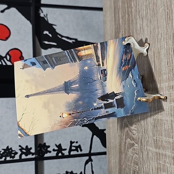 4x6 Paris Eiffel Tower Fantasy Watercolor Oil‎ Painting Wall Art Print - Picture 7 of 7